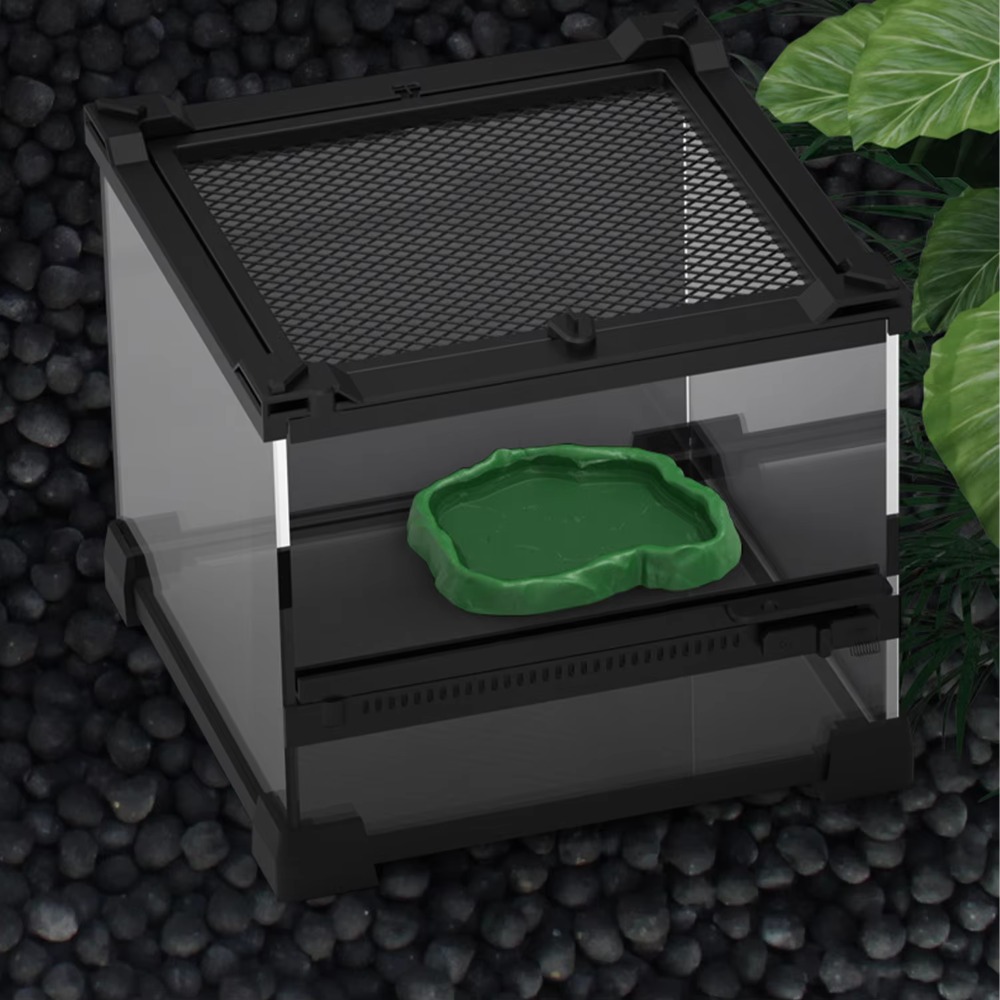 Water Dish Reptile - Yeni ABS Reçine Sürüngen Besleme Kabı