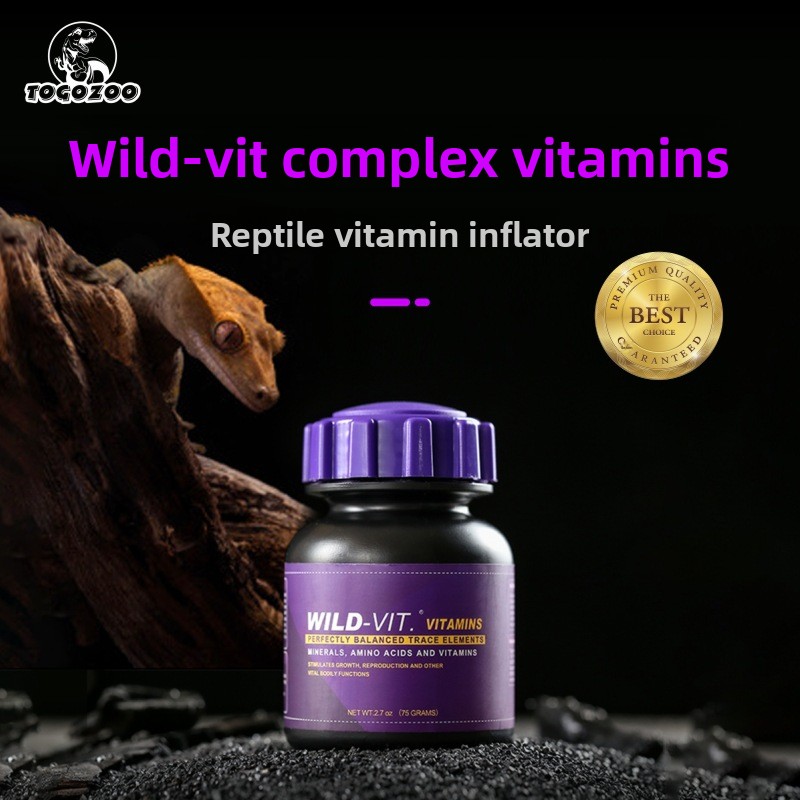 Calcium Powder Reptile - TOGOZOO WILD-VIT D3&Multivitaminli Sürüngen Kalsiyum Tozu